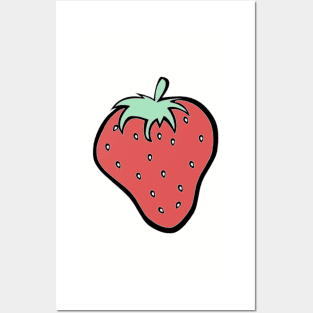 Pop Art Strawberry Posters and Art